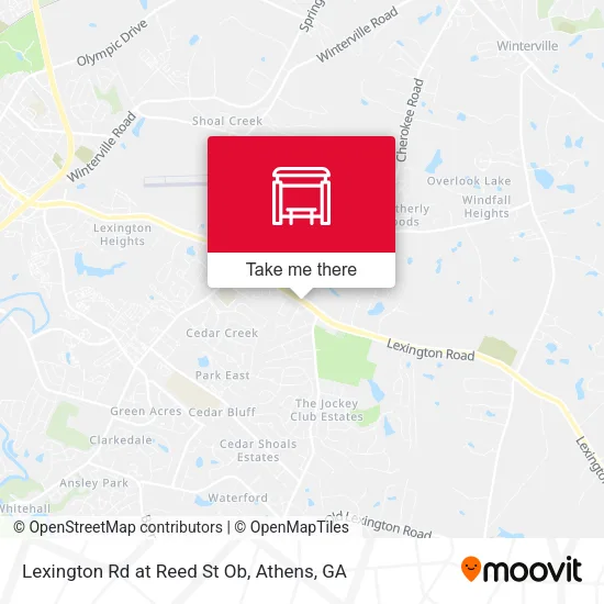 Mapa de Lexington Rd at Reed St Ob