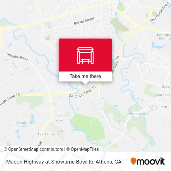 Mapa de Macon Highway at Showtime Bowl Ib