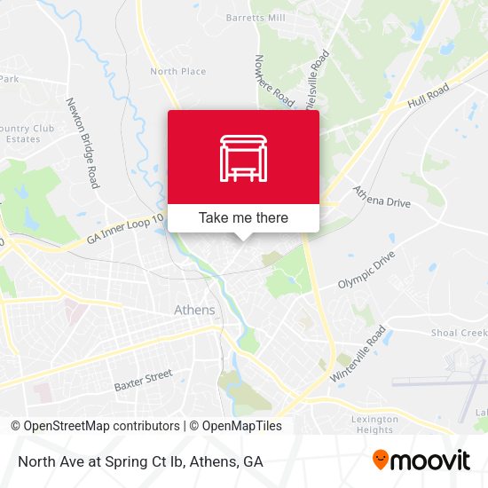 North Ave at Spring Ct Ib map
