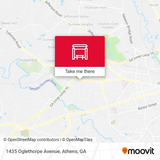 Mapa de 1435 Oglethorpe Avenue