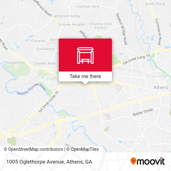 Mapa de 1005 Oglethorpe Avenue