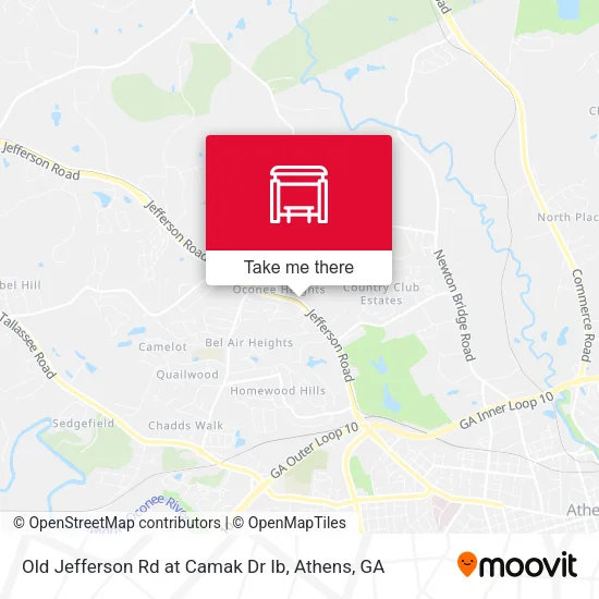 Mapa de Old Jefferson Rd at Camak Dr Ib