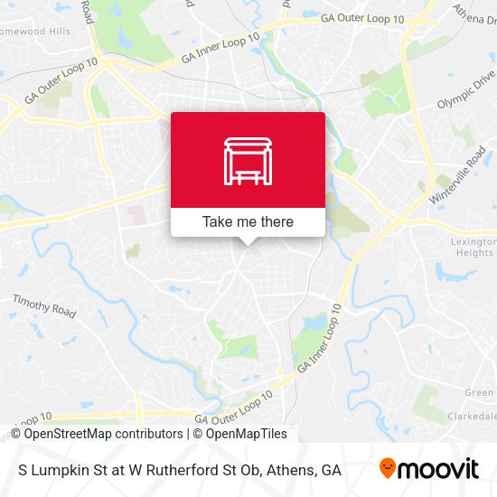 S Lumpkin St at W Rutherford St Ob map