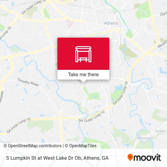 Mapa de S Lumpkin St at West Lake Dr Ob