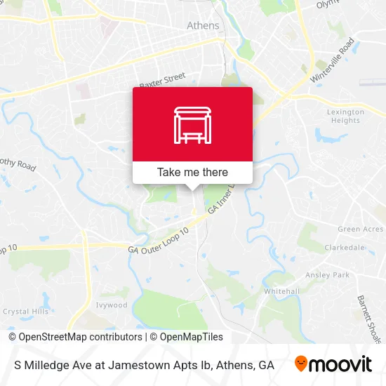 Mapa de S Milledge Ave at Jamestown Apts Ib