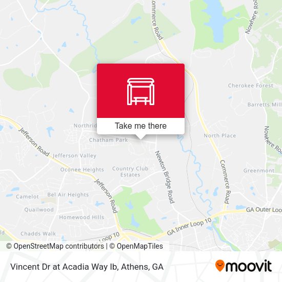 Vincent Dr at Acadia Way Ib map