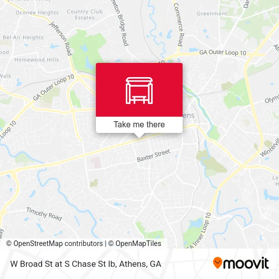 Mapa de W Broad St at S Chase St Ib