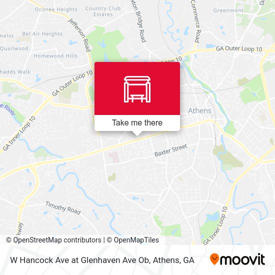 Mapa de W Hancock Ave at Glenhaven Ave Ob