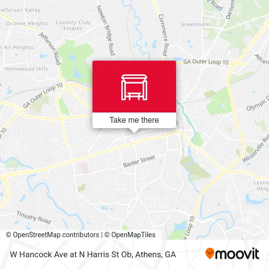 Mapa de W Hancock Ave at N Harris St Ob