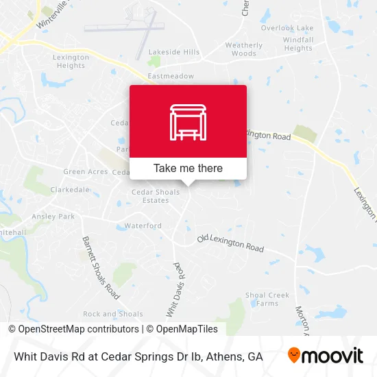Mapa de Whit Davis Rd at Cedar Springs Dr Ib