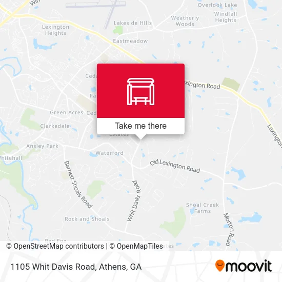 Mapa de 1105 Whit Davis Road