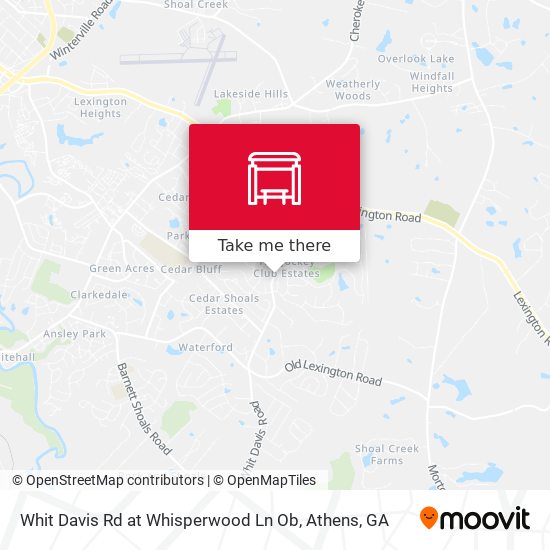 Mapa de Whit Davis Rd at Whisperwood Ln Ob