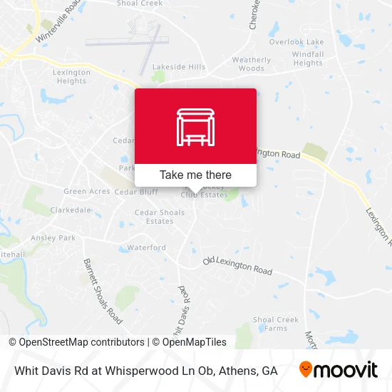Mapa de Whit Davis Rd at Whisperwood Ln Ob