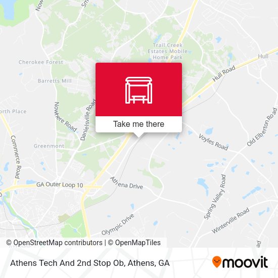 Athens Tech And 2nd Stop Ob map