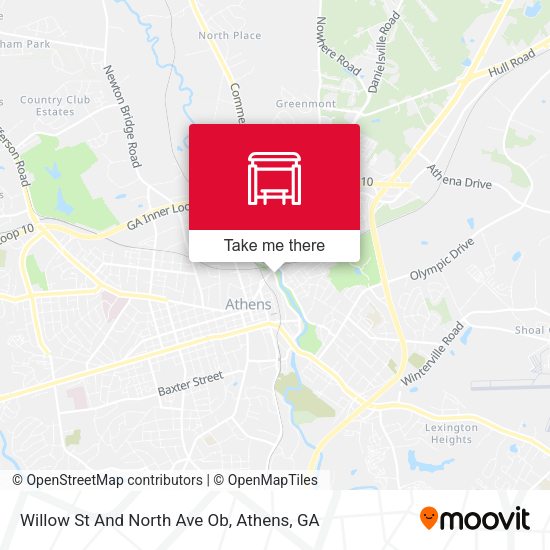 Mapa de Willow St And North Ave Ob