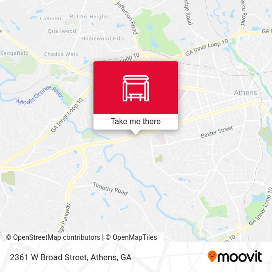 2361 W Broad Street map