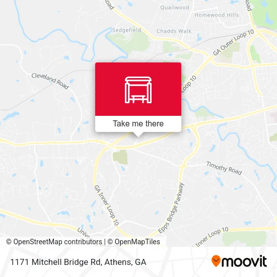 Mapa de 1171 Mitchell Bridge Rd