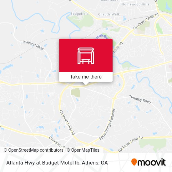 Mapa de Atlanta Hwy at Budget Motel Ib