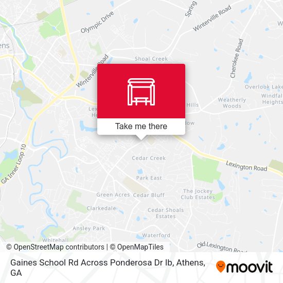 Gaines School Rd Across Ponderosa Dr Ib map