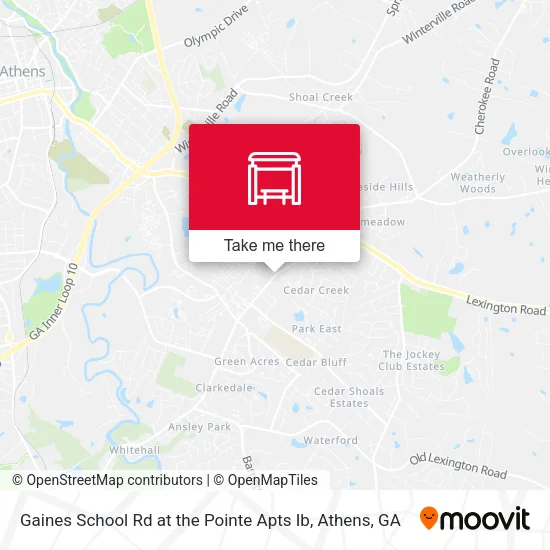 Mapa de Gaines School Rd at the Pointe Apts Ib