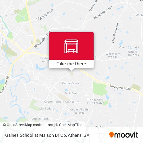 Gaines School at Maison Dr Ob map