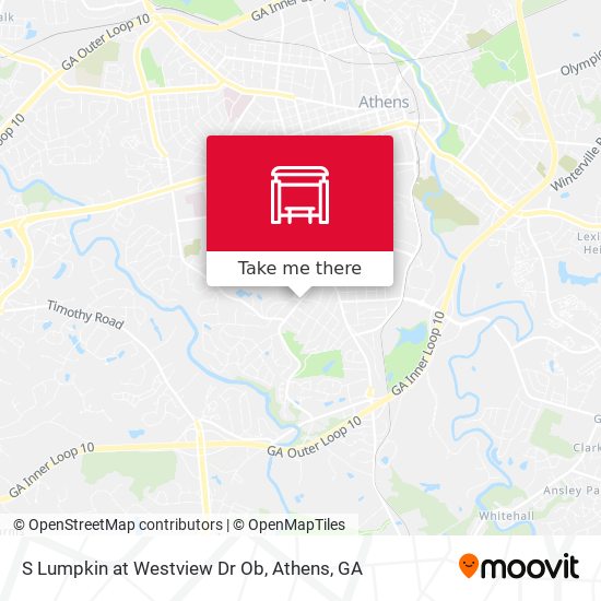 S Lumpkin at Westview Dr Ob map