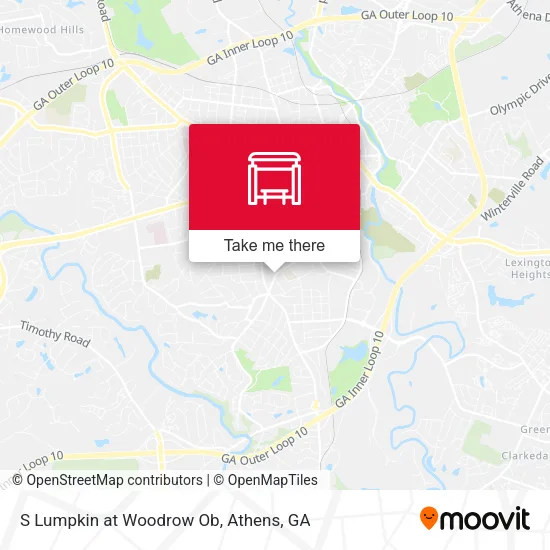 S Lumpkin at Woodrow Ob map