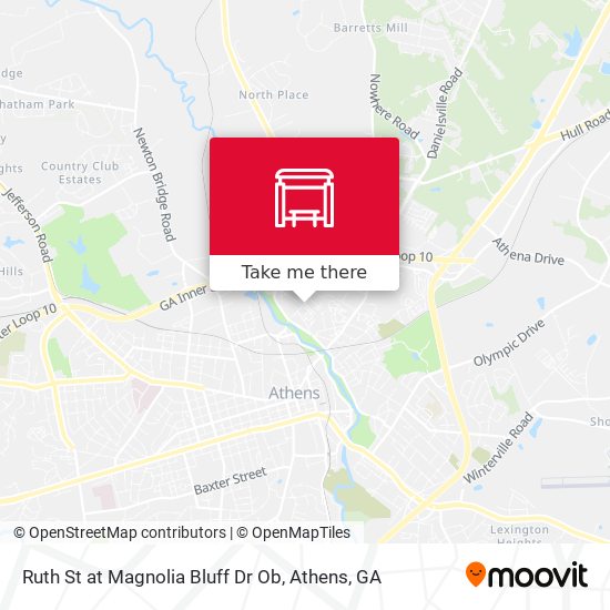 Ruth St at Magnolia Bluff Dr Ob map