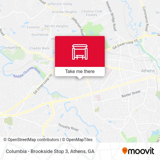 Columbia - Brookside Stop 3 map