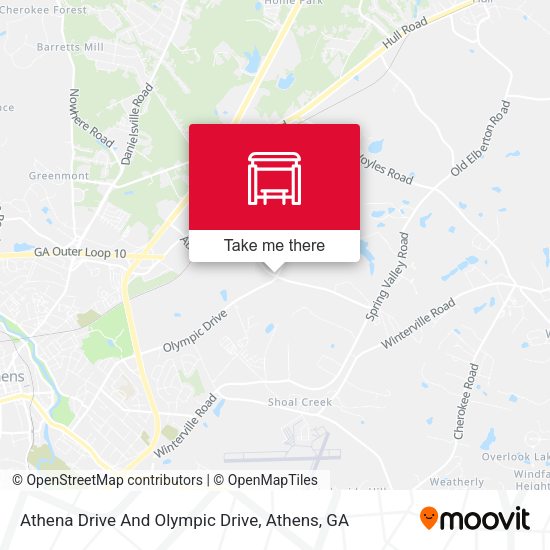 Athena Drive And Olympic Drive map