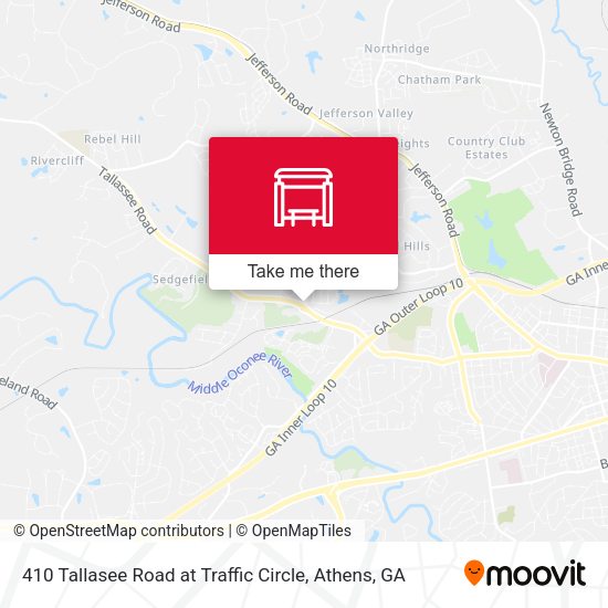 410 Tallasee Road at Traffic Circle map