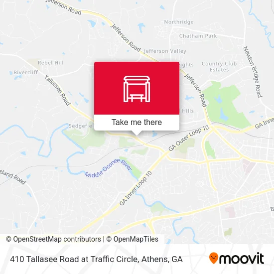 Mapa de 410 Tallasee Road at Traffic Circle