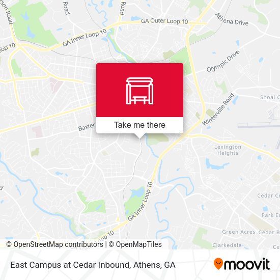 East Campus at Cedar Inbound map