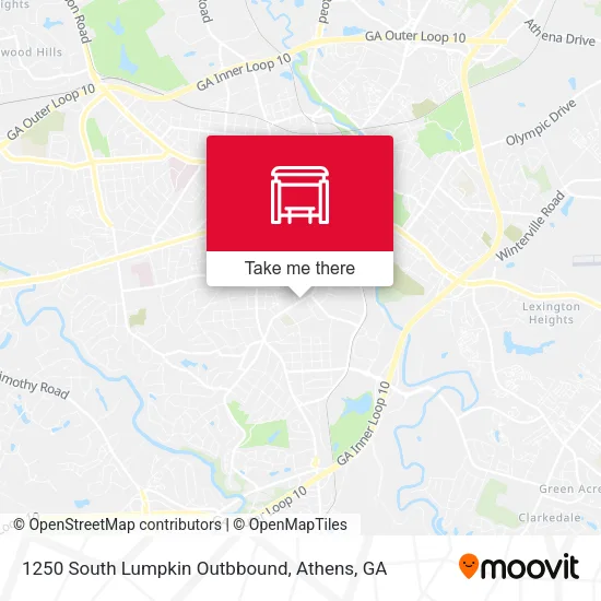 Mapa de 1250 South Lumpkin Outbbound