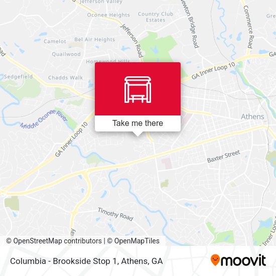 Columbia - Brookside Stop 1 map
