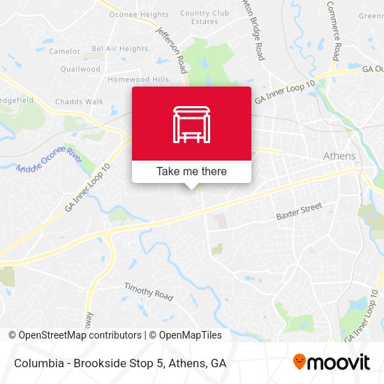 Columbia - Brookside Stop 5 map