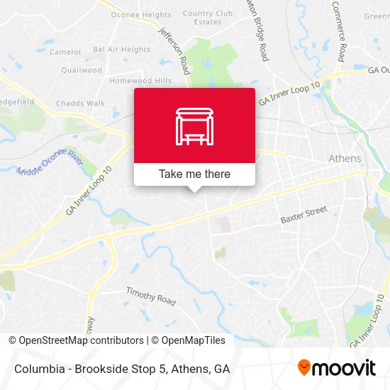 Mapa de Columbia - Brookside Stop 5