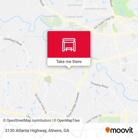 Mapa de 3130 Atlanta Highway