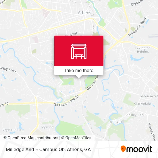 Mapa de Milledge And E Campus Ob