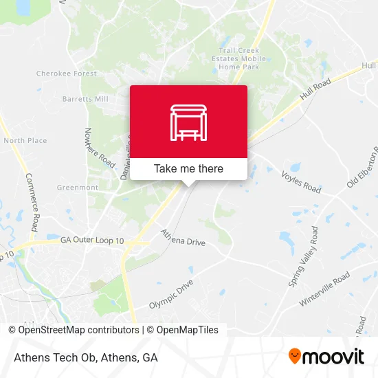 Mapa de Athens Tech Ob