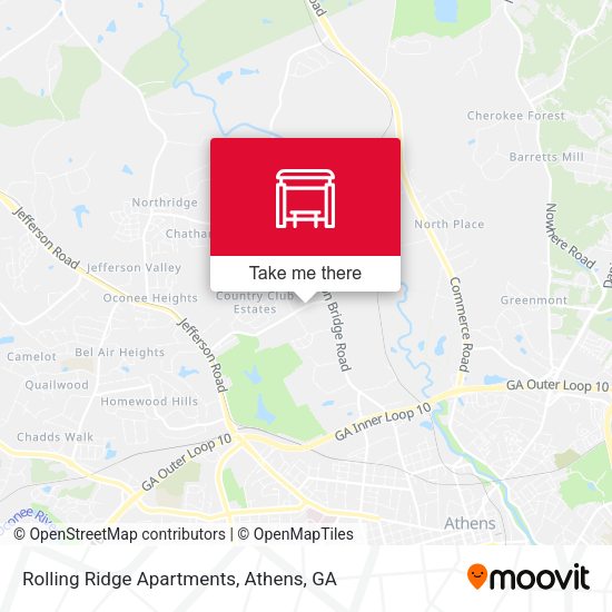 Mapa de Rolling Ridge Apartments