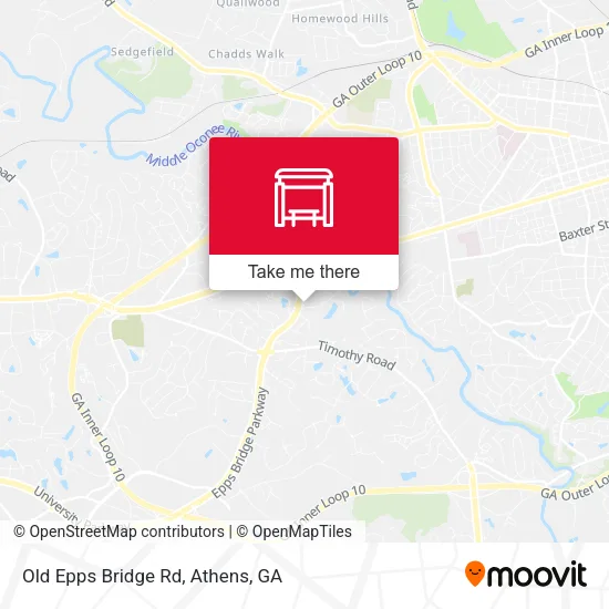 Mapa de Old Epps Bridge Rd