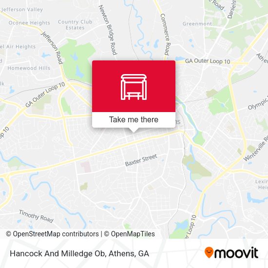 Hancock And Milledge Ob map