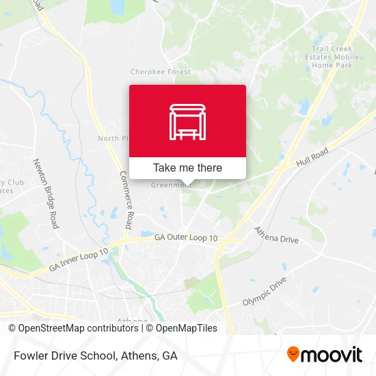 Mapa de Fowler Drive School