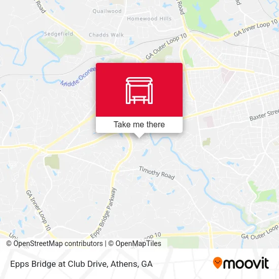 Mapa de Epps Bridge at Club Drive