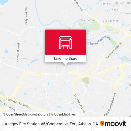 Mapa de Accgov Fire Station #6 / Cooperative Ext.