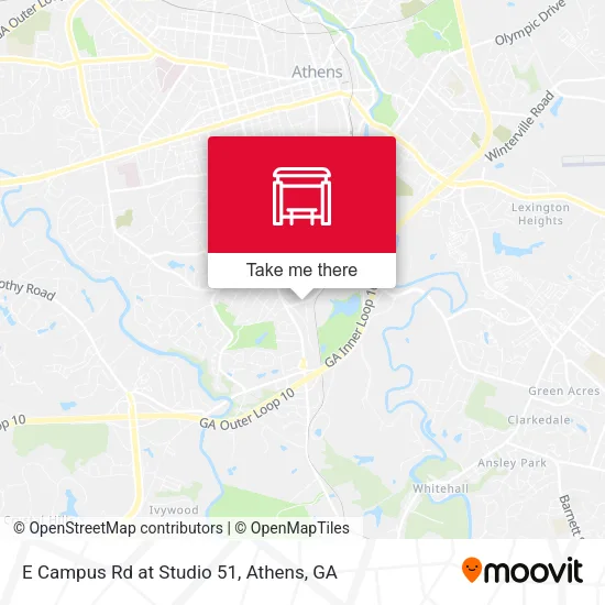 Mapa de E Campus Rd at Studio 51