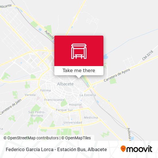Federico García Lorca - Estación Bus map