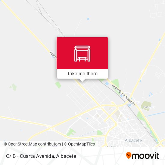 mapa C/ B - Cuarta Avenida