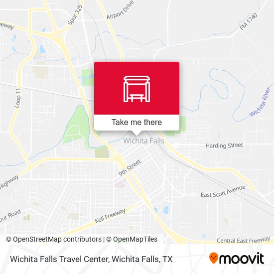 Wichita Falls Travel Center map